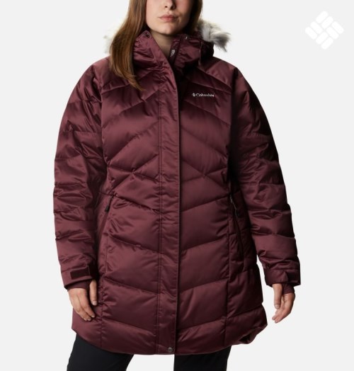 Women's Columbia Lay D Down II Mid Jackets Burgundy | Plus Size CA-M4183